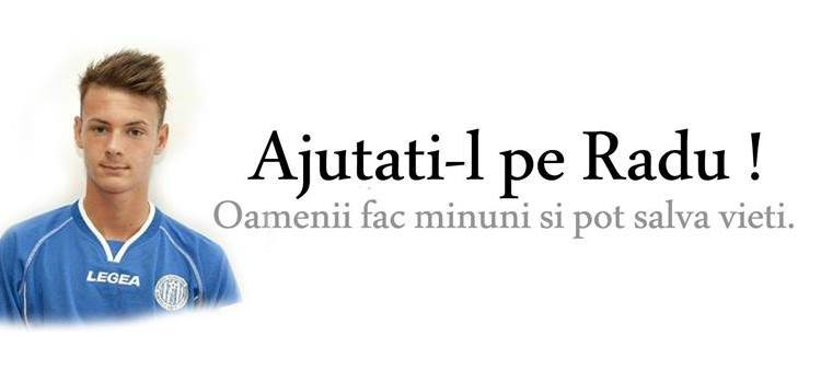 Pagina de Facebook „Ajutați-l pe Radu”